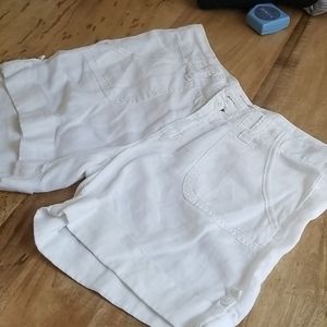 Women's White Lucky Shorts